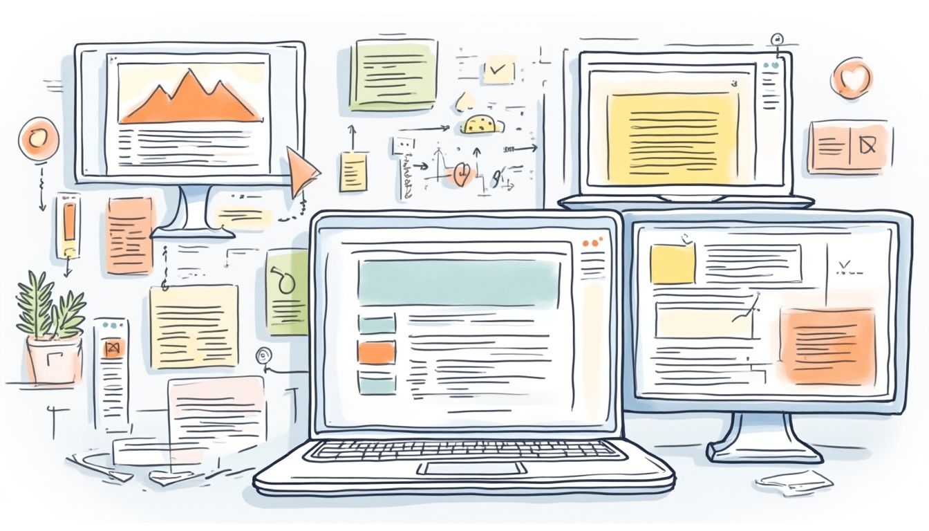 Diagrama procesului de realizare site web, de la planificare la lansare și mentenanță